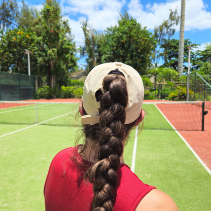 Ponytail cap (Beige)