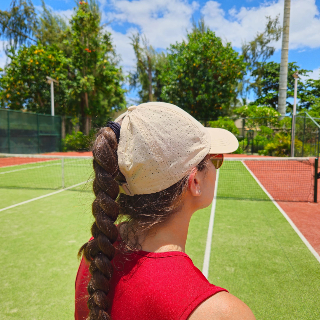 Ponytail cap (Beige)