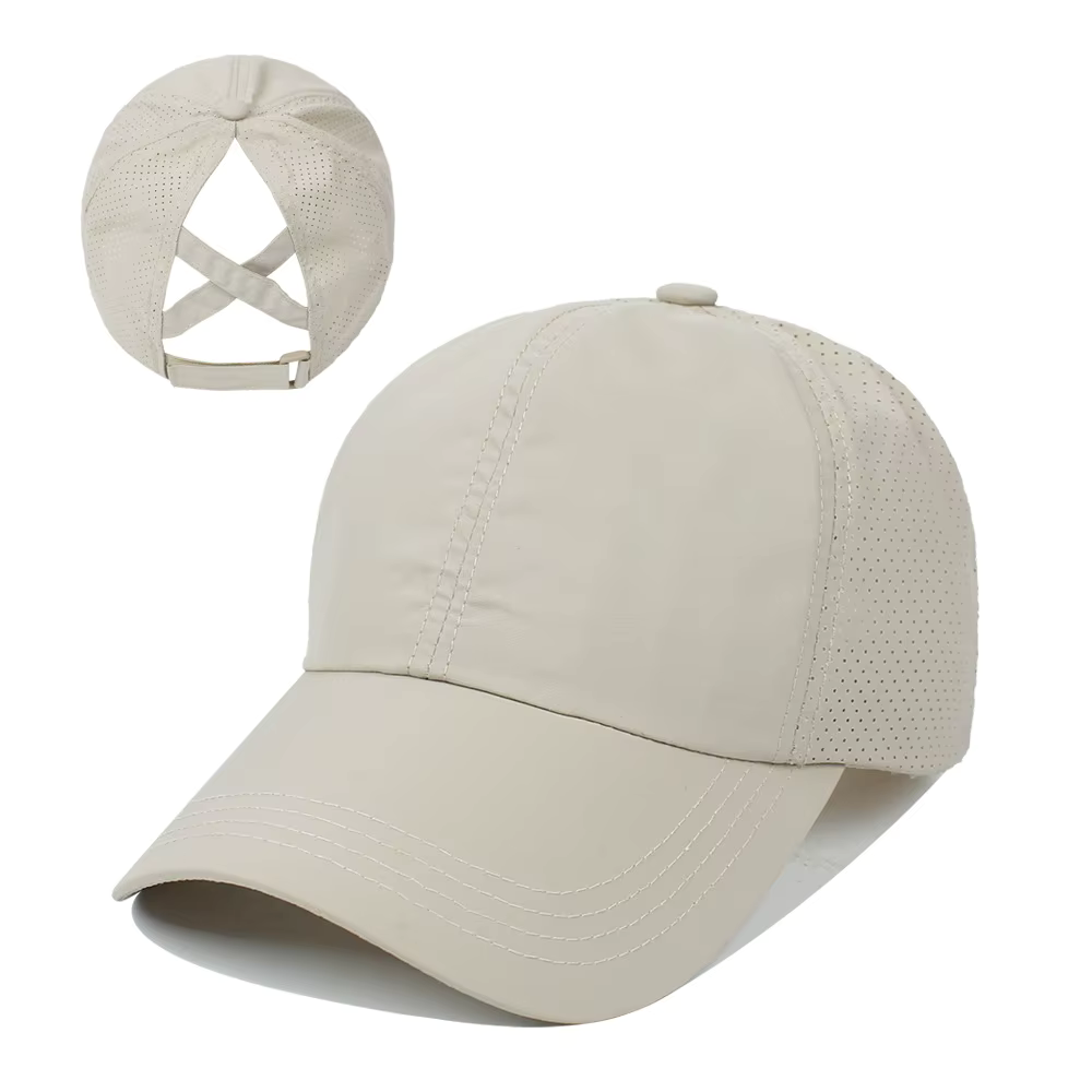 Ponytail cap (Beige)