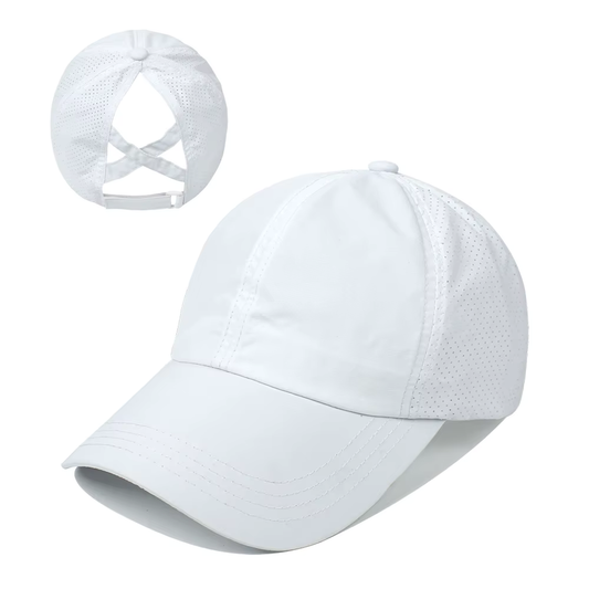 Ponytail cap (White)