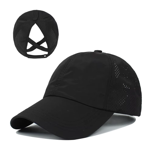 Ponytail cap (Black)