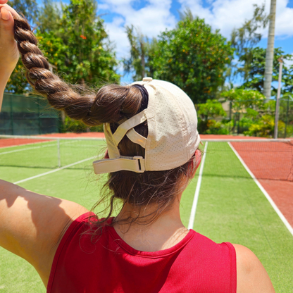 Ponytail cap (Beige)